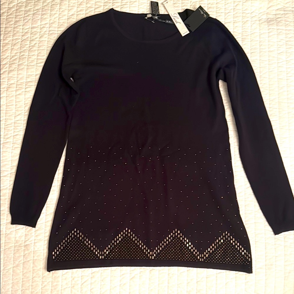 NWT beaded sweater